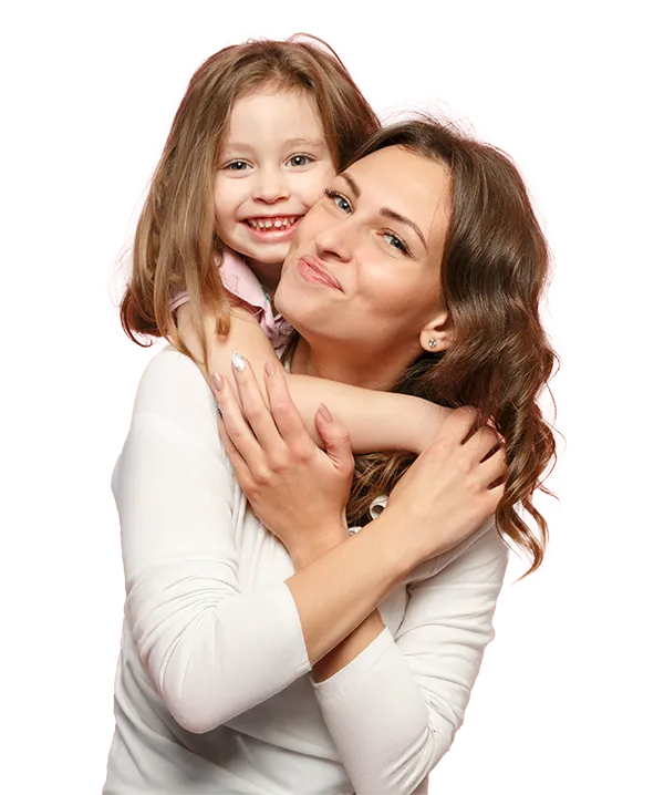 Happy Mom And Child